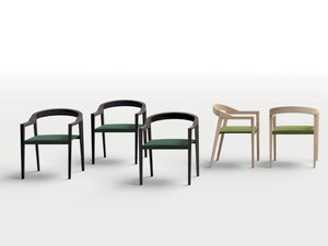 WOODY - Ash chair with armrests - Chair by Kico