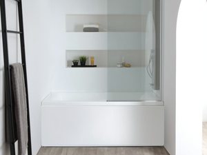 COMBILIGHT EASY - Hydromassage rectangular bathtub with shower - Bathtub by Kinedo