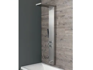 EASY SHOWER COMBI - Wall-mounted stainless steel shower panel with side jets - Shower panel by Kinedo