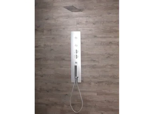 FILO SHOWER - Wall-mounted steel shower panel with side jets with waterfal - Shower panel by Kinedo