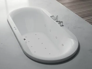 OVVIO - Built-in hydromassage oval bathtub - Bathtub by Kinedo