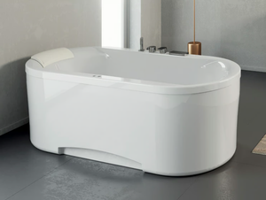 OVVIO - Hydromassage freestanding oval bathtub - Bathtub by Kinedo