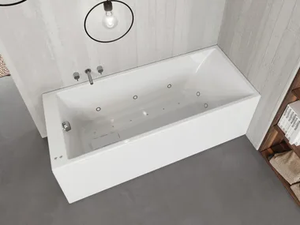 SLIM EDGE - Hydromassage rectangular bathtub - Bathtub by Kinedo