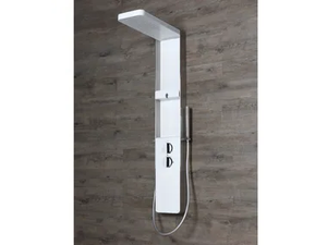 TECHNO M-SHOWER - Wall-mounted multifunction steel shower panel - Shower panel by Kinedo