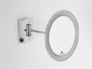 DISCOLO LED - Wall-mounted round shaving mirror with integrated lighting - Sanitary accessories by KOH-I-NOOR