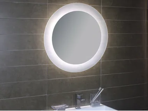 GEOMETRIE 5 - Wall-mounted bathroom mirror with integrated lighting - Sanitary accessories by KOH-I-NOOR