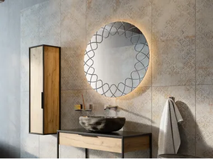 GRAFFI - Round mirror with integrated lighting - Sanitary accessories by KOH-I-NOOR