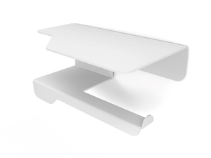 PIEGA - Steel toilet roll holder with shelf - Toilet seat by KOH-I-NOOR