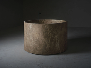 SILVER - Freestanding natural stone bathtub - Bathtub by Kreoo