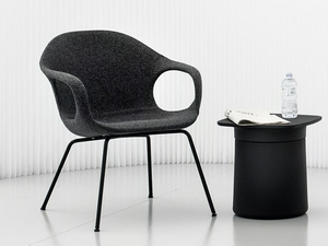 ELEPHANT LOUNGE - Fabric easy chair with armrests - Armchair by Kristalia