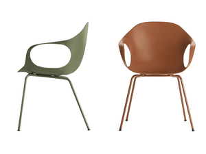 ELEPHANT - Polyurethane chair with armrests - Chair by Kristalia