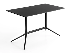 ELEPHANT - Rectangular drop-leaf die cast aluminium table - Table by Kristalia