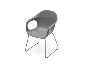 ELEPHANT - Recycled plastic chair with armrests - Chair by Kristalia
