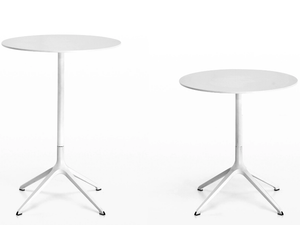ELEPHANT - Round drop-leaf die cast aluminium table - Table by Kristalia