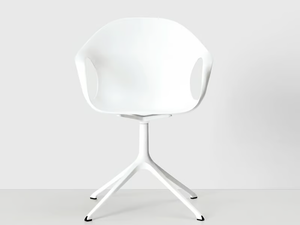 ELEPHANT - With 4-spoke base polyurethane chair with armrests - Chair by Kristalia