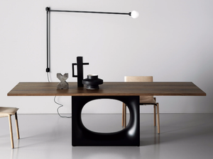 HOLO - Rectangular wooden living room table - Table by Kristalia