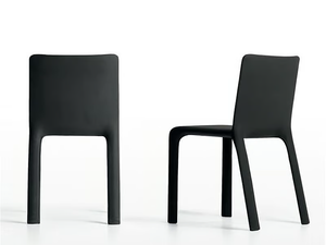 JOKO - Upholstered leather chair - Chair by Kristalia