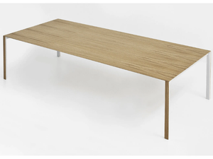 THIN-K WOOD - Extending rectangular wooden table - Table by Kristalia