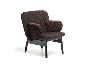 ALA - Fabric easy chair with armrests - Armchair by La Cividina