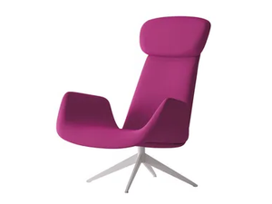 MYPLACE - Swivel fabric armchair with armrests - Armchair by La Cividina