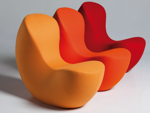 NAUTILE - Upholstered microfiber armchair - Armchair by La Cividina