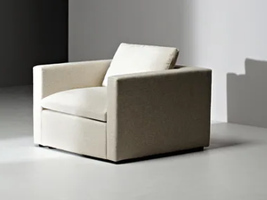 PUZZLE - Fabric armchair with armrests - Armchair by La Cividina