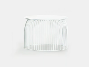 TURI TURI - Round low steel bistro side table - Coffee table by La Cividina