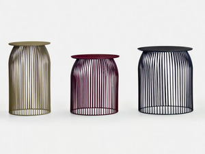 TURI TURI - Round steel bistro side table - Coffee table by La Cividina