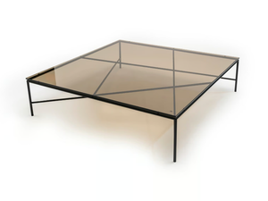 STATIC - Low square glass coffee table - Coffee table by La Manufacture