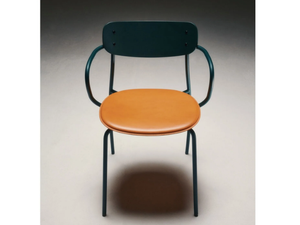 WIND - Stackable chair with armrests - Chair by La Manufacture