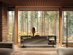 36E8 GLASS 1325 - Glass sideboard - Cabinet by Lago