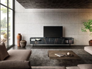 36E8 GLASS 1408 - Glass TV cabinet - Cabinet by Lago