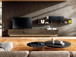 LAGOLINEA - 2676 - Wall-mounted storage wall - Cabinet by Lago