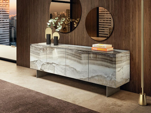 MATERIA 1003 - Glass sideboard - Cabinet by Lago
