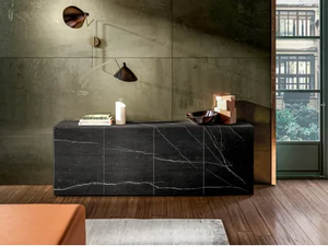 MATERIA 1007 - Glass sideboard - Cabinet by Lago