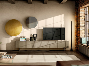 MATERIA 1049 - Glass TV cabinet - Cabinet by Lago