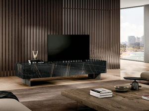 MATERIA 1052 - Glass TV cabinet - Cabinet by Lago