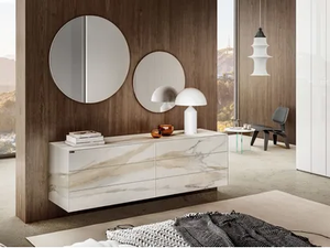 MATERIA 1060 - Glass chest of drawers - drawer by Lago
