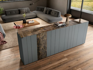 N.O.W. 1385 - Glass sideboard - Cabinet by Lago