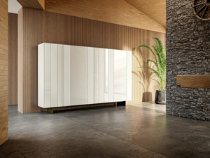 N.O.W. 1386 - Glass highboard - Cabinet by Lago