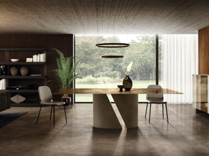 WADI - 2515X - Rectangular glass table - Table by Lago