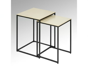 AMAYA - Square ceramic side table - Coffee table by Lambert