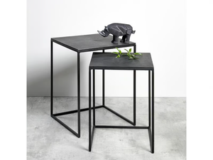 DAGNY - Square aluminium coffee table - Coffee table by Lambert