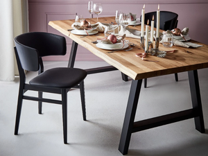 HENRY - Rectangular solid wood dining table - Table by Lambert