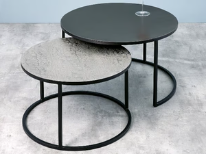 MADDOX - Round aluminium coffee table - Coffee table by Lambert
