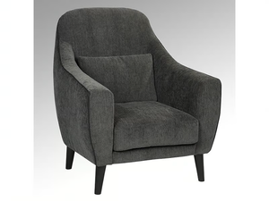 MADISON - Fabric armchair with armrests - Armchair by Lambert