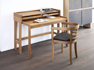 MODESTO - Wooden secretary desk with drawers - Desk by Lambert