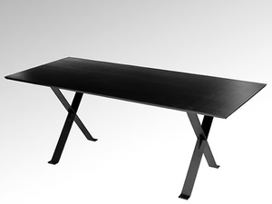 STANLEY - Rectangular wood veneer dining table - Table by Lambert