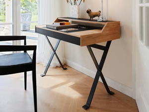 STANLEY - Wooden secretary desk with drawers - Desk by Lambert