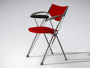 CONPASSO - Folding training chair with writing tablet - Chair by LAMM